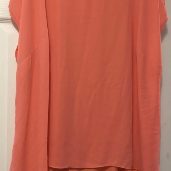Cantaloupe Peachy 2X NEW DIRECTIONS Womens Blouse Shirt Top Plus Gorgeous Pretty - Picture 1 of 6